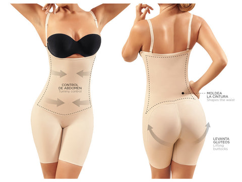 12004 Push UP and Tummy control Shapewear Color Beige