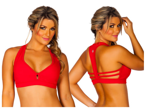 79-1 Sports Bra Color Red