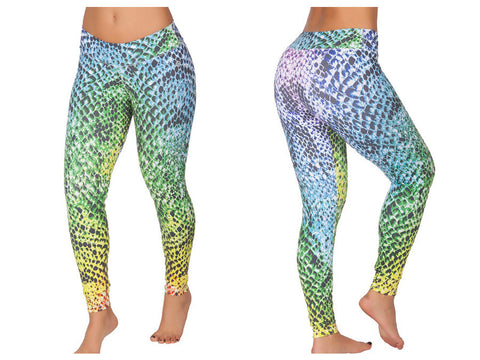 2732 Sports Yoga Leggings Color Printed