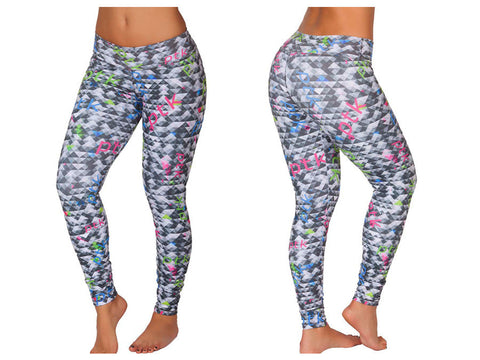 2719 Sports Yoga Leggings Color Printed