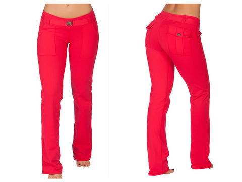 156 Sports Yoga Pants Color Red