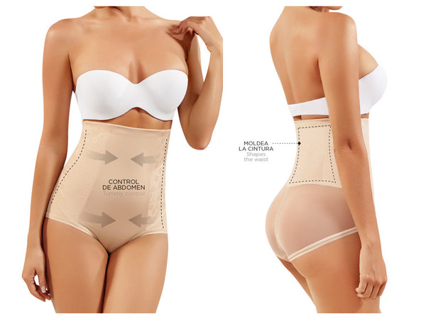 6110 Push UP and Tummy Control Panty Color Beige