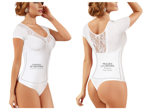 2084 Body Blouse Shaper Color White