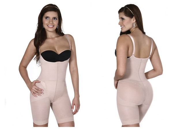 705 Sophie Open Bust Long Leg Body Shaper Color Nude