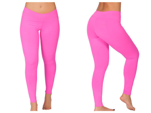 152 Sports Yoga Leggings Color Pink