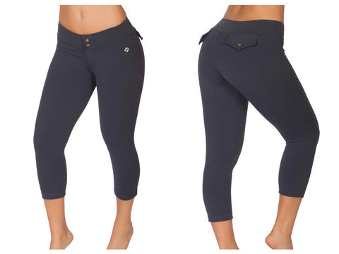 154-1 Sports Yoga Capri Pants Color Gray