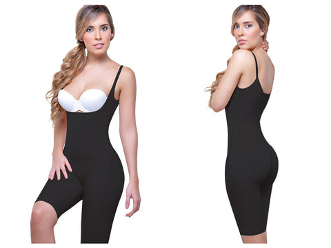 931 Rubie Above the Knee Leg Full Body Shaper Color Black