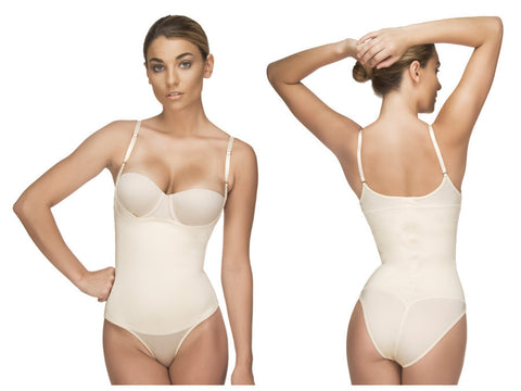 107 Evonne Underbust Bodysuit in Bikini Color Nude