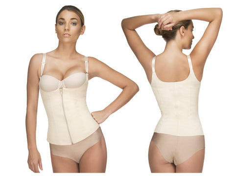 400 Felice Underbust Waist Cincher w/ Zipper Color Nude