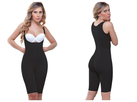 938 Full Body Control Suit w/ High Back Color Black