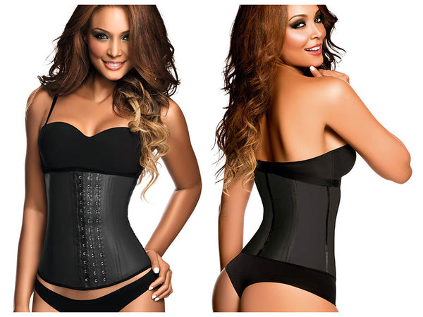 2021 Classic 3 Hooks Latex Waist Cincher Shapewear Color Black