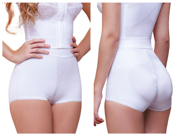 937 Tatiana Highwaist Hip Hugger Panty Enhancer Color White